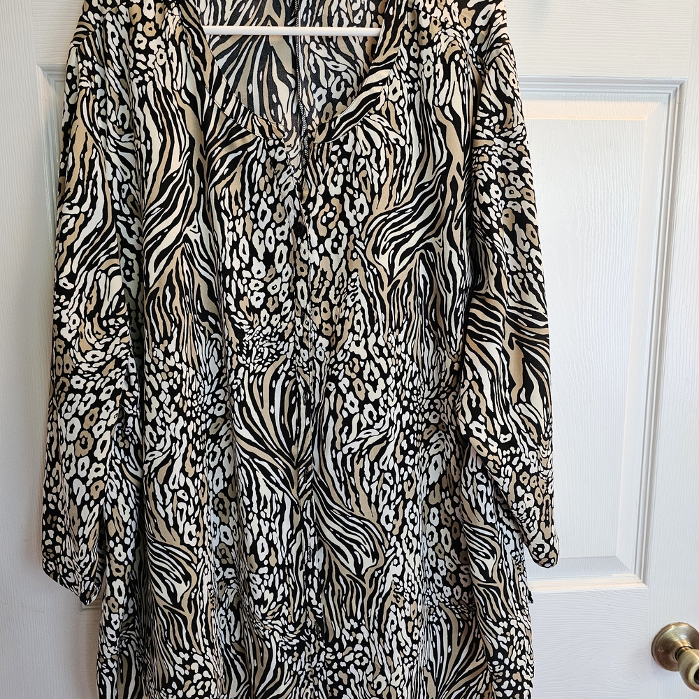 Catherines Zebra Print Blouse